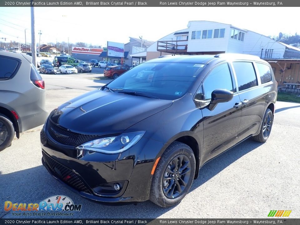 2020 Chrysler Pacifica Launch Edition AWD Brilliant Black Crystal Pearl / Black Photo #1