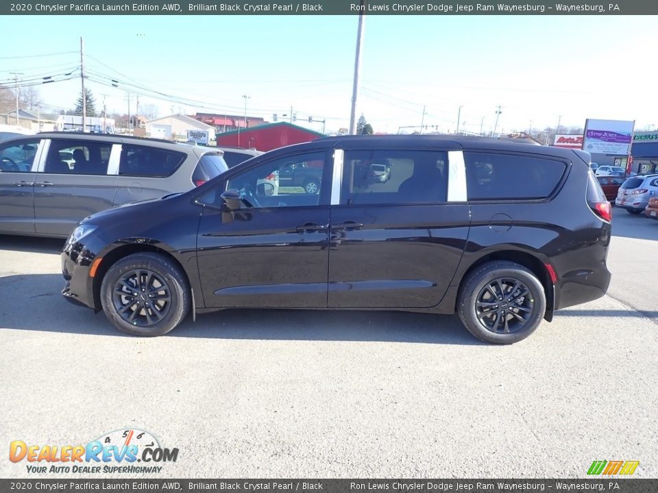 2020 Chrysler Pacifica Launch Edition AWD Brilliant Black Crystal Pearl / Black Photo #2