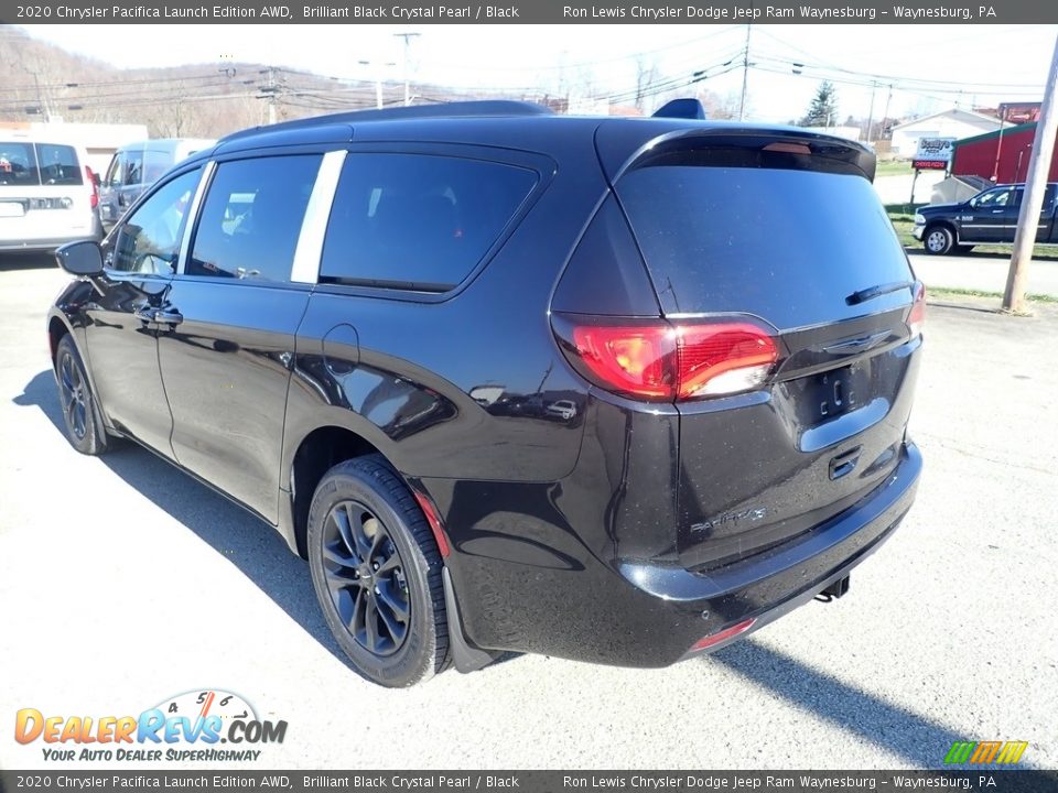 2020 Chrysler Pacifica Launch Edition AWD Brilliant Black Crystal Pearl / Black Photo #3