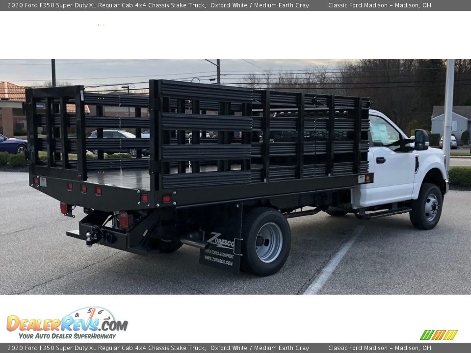 2020 Ford F350 Super Duty XL Regular Cab 4x4 Chassis Stake Truck Oxford White / Medium Earth Gray Photo #6