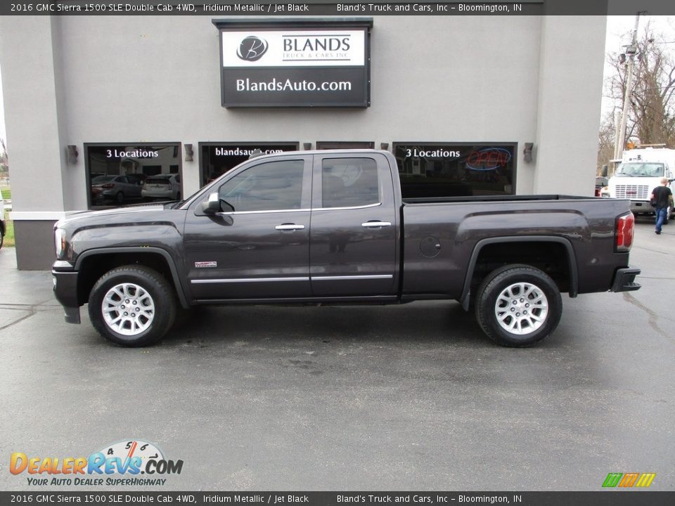 2016 GMC Sierra 1500 SLE Double Cab 4WD Iridium Metallic / Jet Black Photo #1