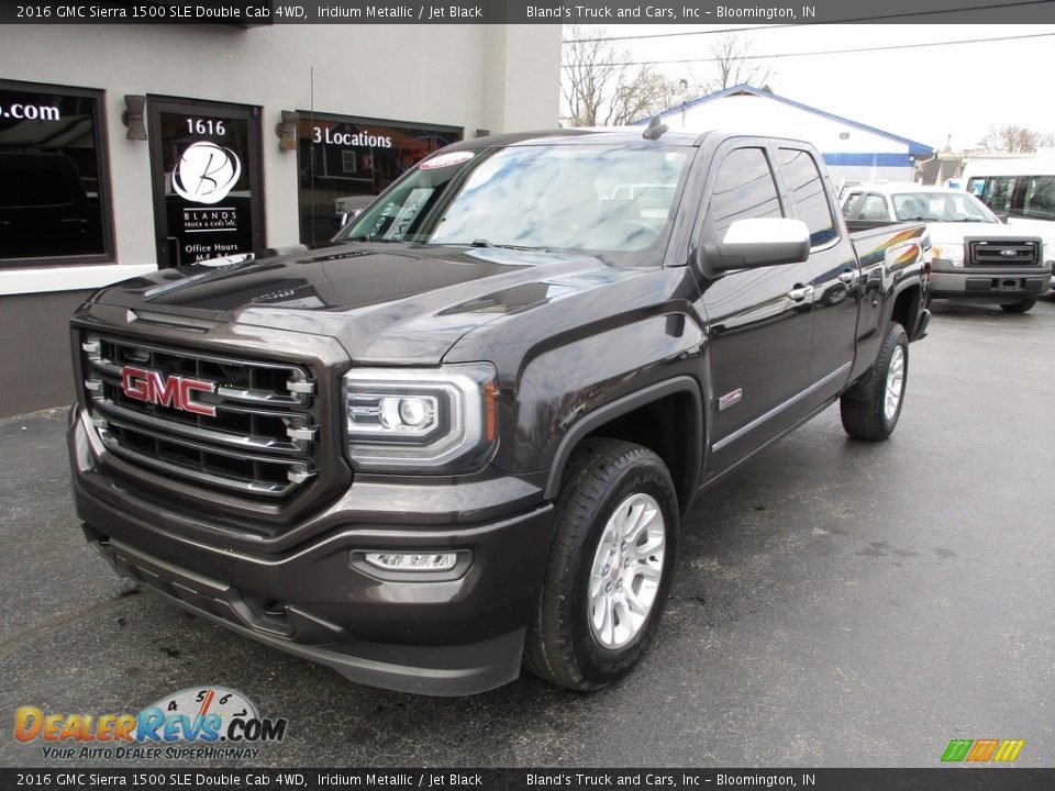 2016 GMC Sierra 1500 SLE Double Cab 4WD Iridium Metallic / Jet Black Photo #2