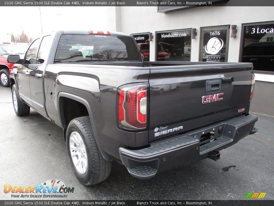 2016 GMC Sierra 1500 SLE Double Cab 4WD Iridium Metallic / Jet Black Photo #3