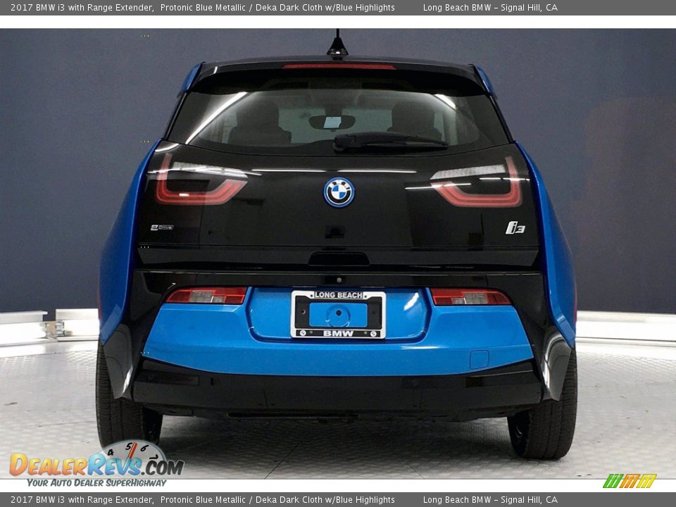 2017 BMW i3 with Range Extender Protonic Blue Metallic / Deka Dark Cloth w/Blue Highlights Photo #3