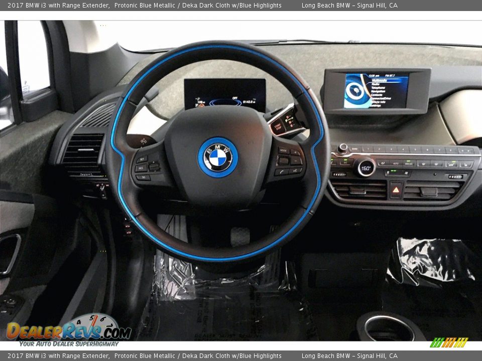 2017 BMW i3 with Range Extender Protonic Blue Metallic / Deka Dark Cloth w/Blue Highlights Photo #4