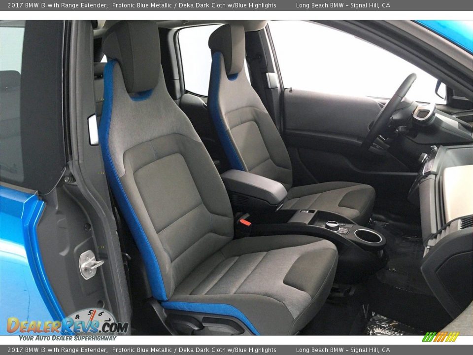 2017 BMW i3 with Range Extender Protonic Blue Metallic / Deka Dark Cloth w/Blue Highlights Photo #6