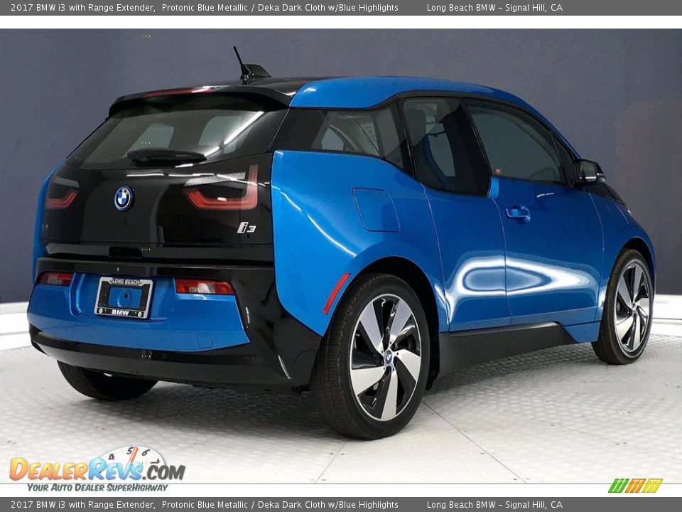 2017 BMW i3 with Range Extender Protonic Blue Metallic / Deka Dark Cloth w/Blue Highlights Photo #13