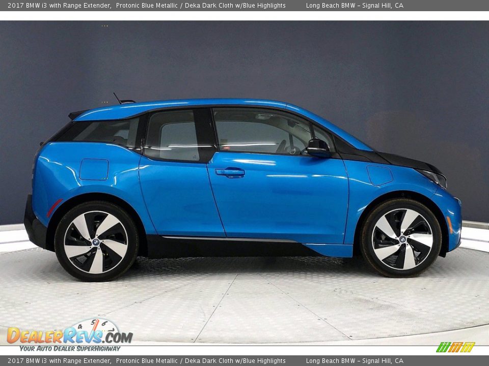 2017 BMW i3 with Range Extender Protonic Blue Metallic / Deka Dark Cloth w/Blue Highlights Photo #14