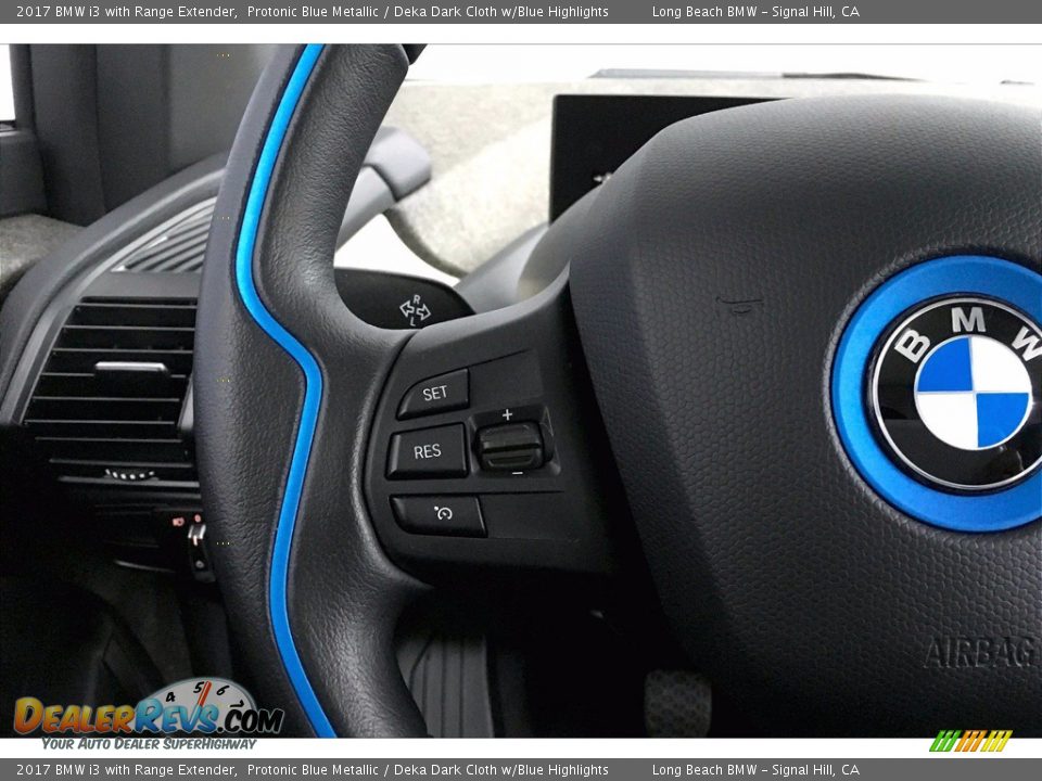 2017 BMW i3 with Range Extender Protonic Blue Metallic / Deka Dark Cloth w/Blue Highlights Photo #18