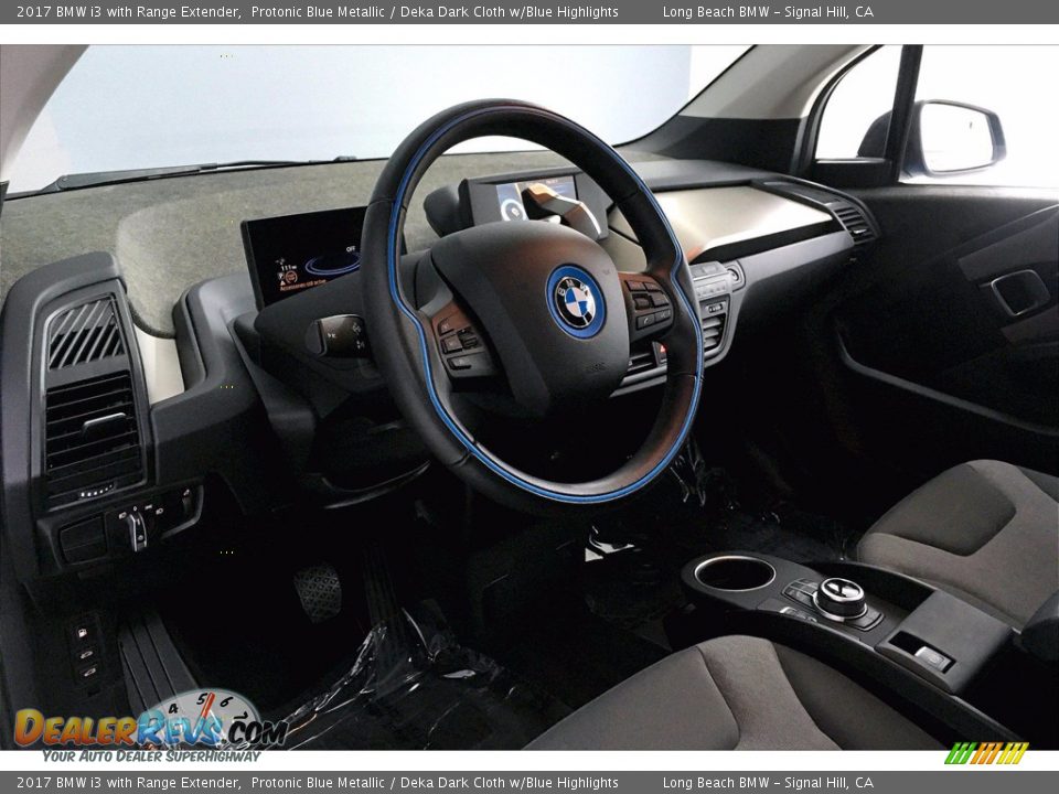 2017 BMW i3 with Range Extender Protonic Blue Metallic / Deka Dark Cloth w/Blue Highlights Photo #21