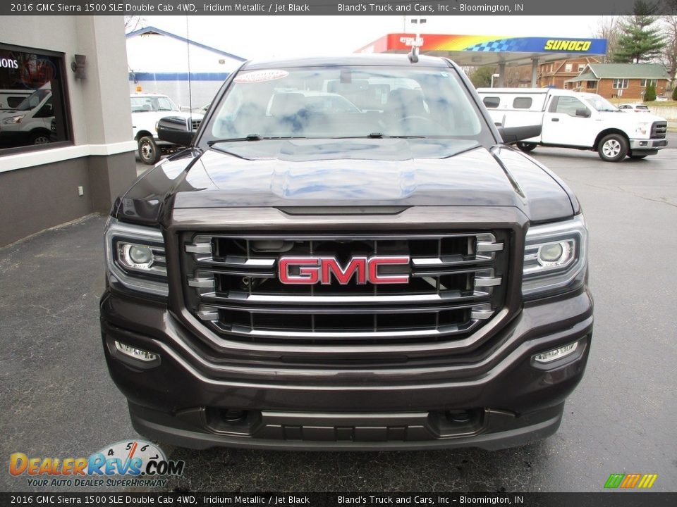 2016 GMC Sierra 1500 SLE Double Cab 4WD Iridium Metallic / Jet Black Photo #28