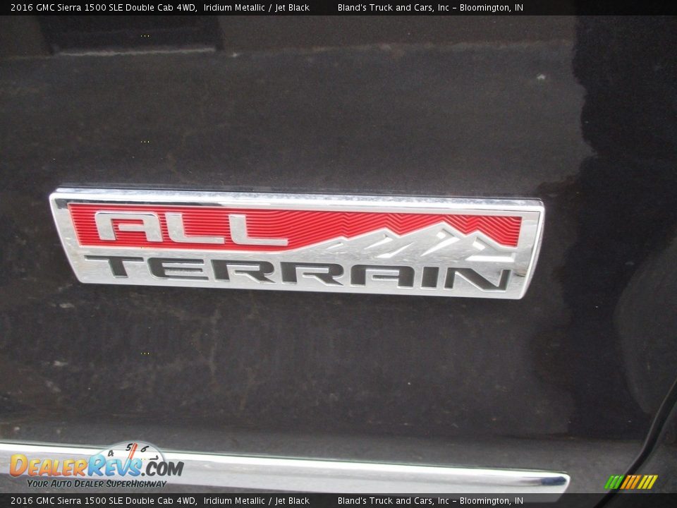 2016 GMC Sierra 1500 SLE Double Cab 4WD Iridium Metallic / Jet Black Photo #30