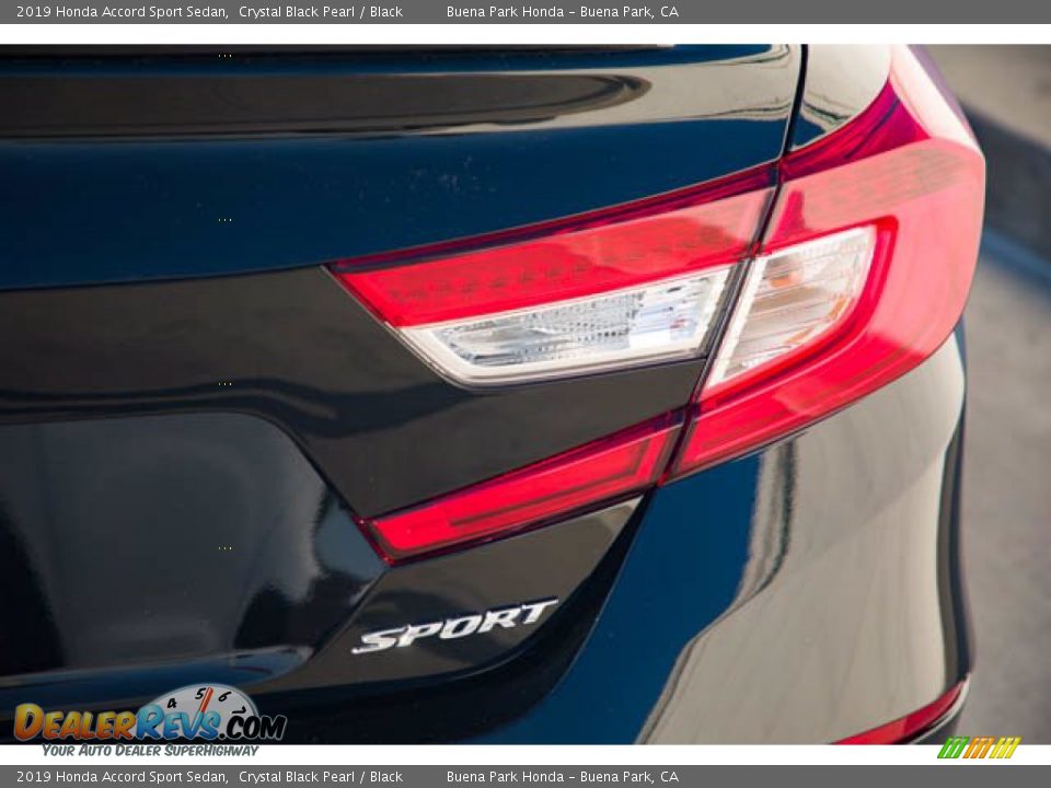 2019 Honda Accord Sport Sedan Crystal Black Pearl / Black Photo #11