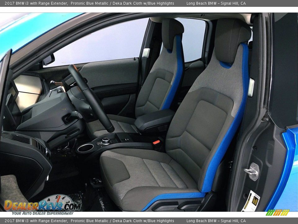 2017 BMW i3 with Range Extender Protonic Blue Metallic / Deka Dark Cloth w/Blue Highlights Photo #28