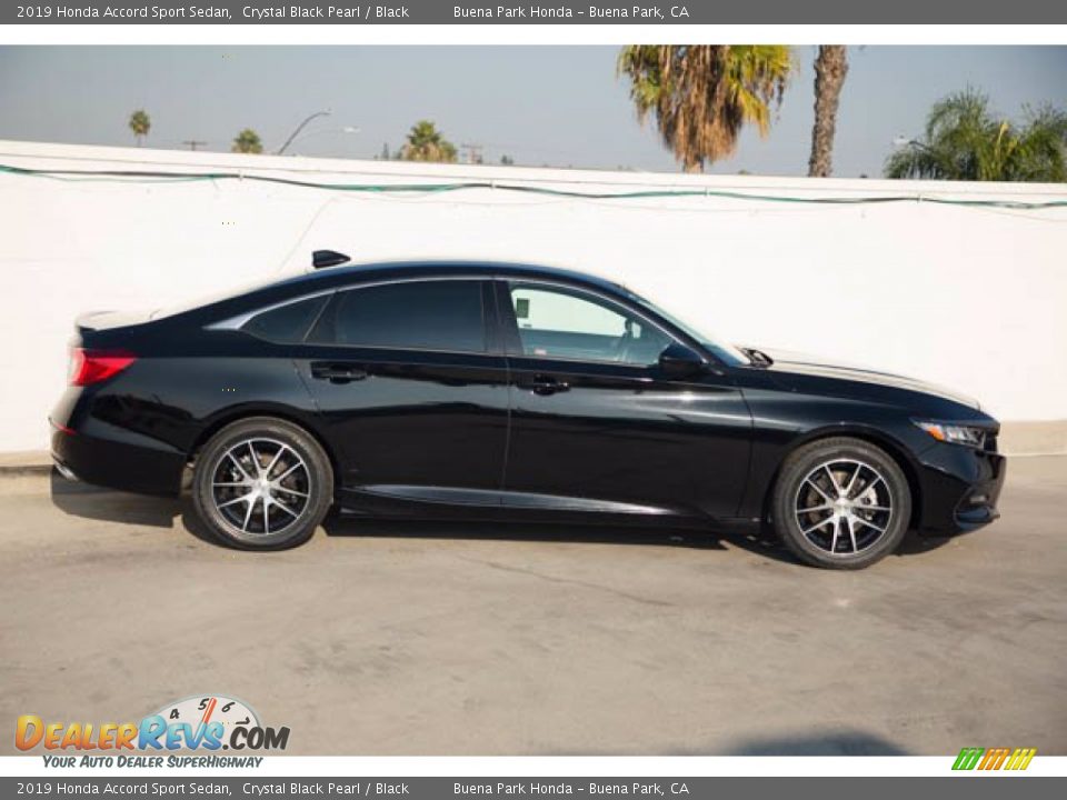 2019 Honda Accord Sport Sedan Crystal Black Pearl / Black Photo #12