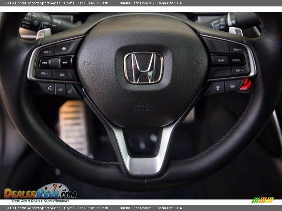2019 Honda Accord Sport Sedan Crystal Black Pearl / Black Photo #13