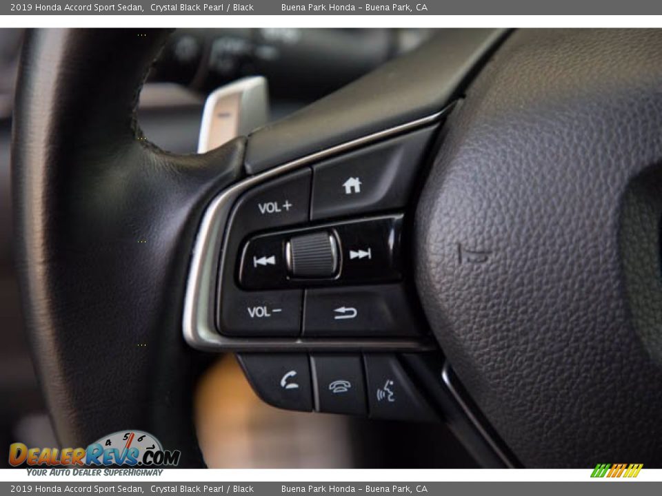 2019 Honda Accord Sport Sedan Crystal Black Pearl / Black Photo #14
