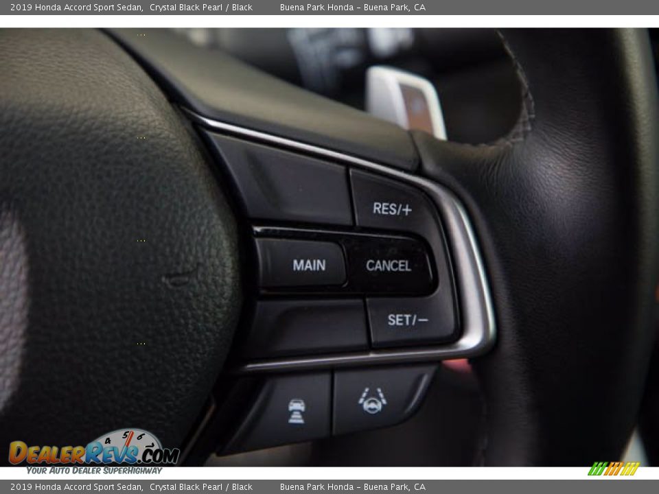 2019 Honda Accord Sport Sedan Crystal Black Pearl / Black Photo #15