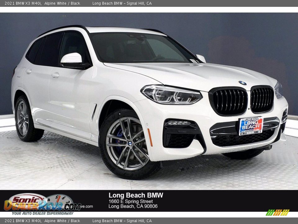 2021 BMW X3 M40i Alpine White / Black Photo #1