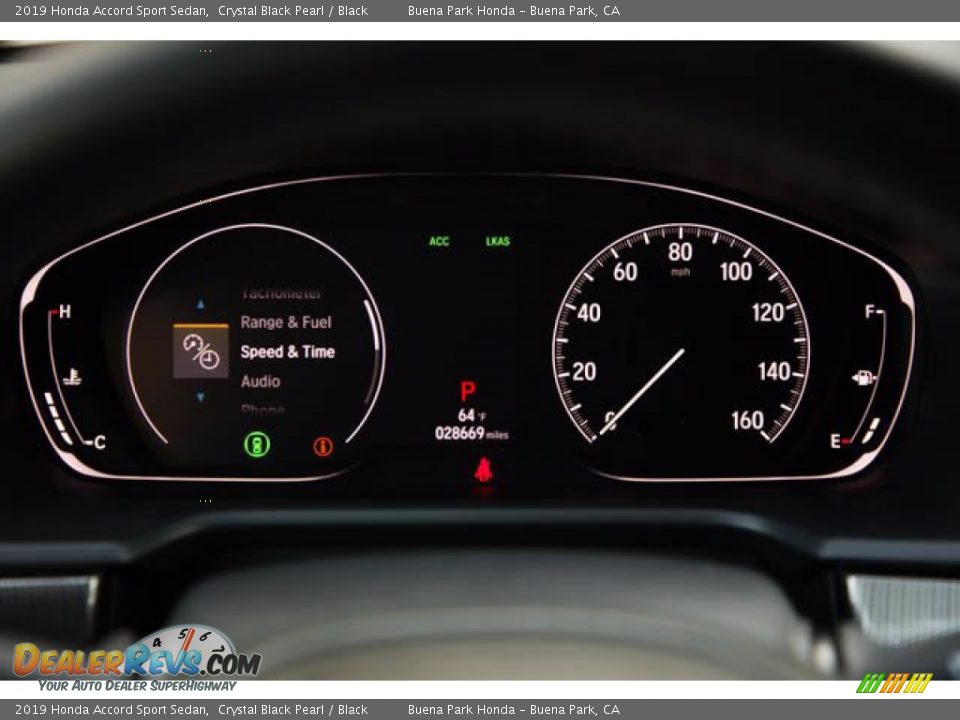 2019 Honda Accord Sport Sedan Crystal Black Pearl / Black Photo #27