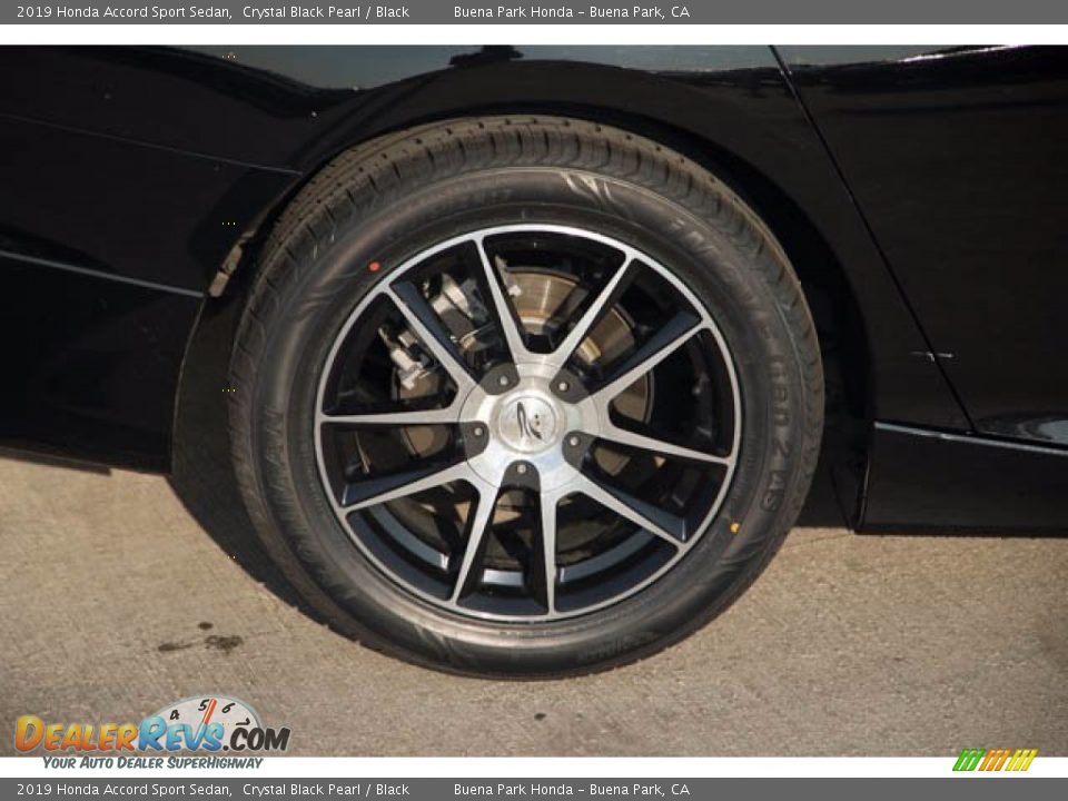 2019 Honda Accord Sport Sedan Crystal Black Pearl / Black Photo #34