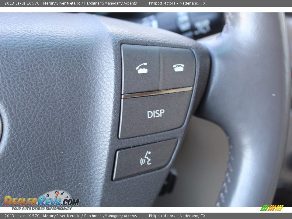 2013 Lexus LX 570 Merury Silver Metallic / Parchment/Mahogany Accents Photo #12