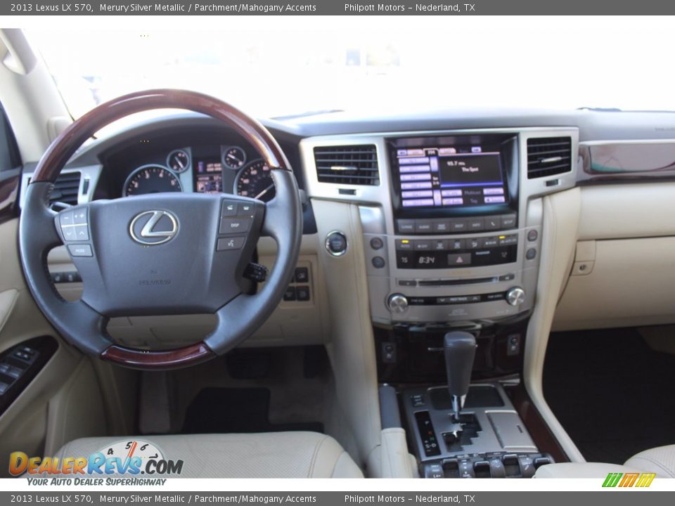 2013 Lexus LX 570 Merury Silver Metallic / Parchment/Mahogany Accents Photo #22