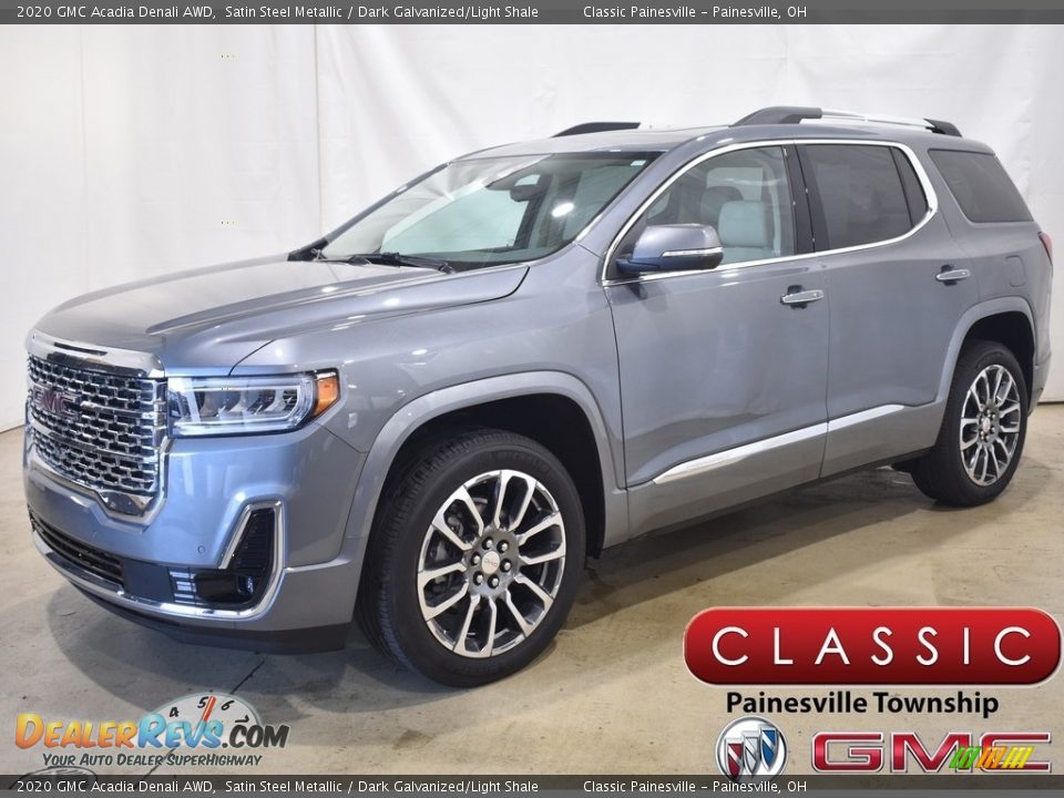 2020 GMC Acadia Denali AWD Satin Steel Metallic / Dark Galvanized/Light Shale Photo #1