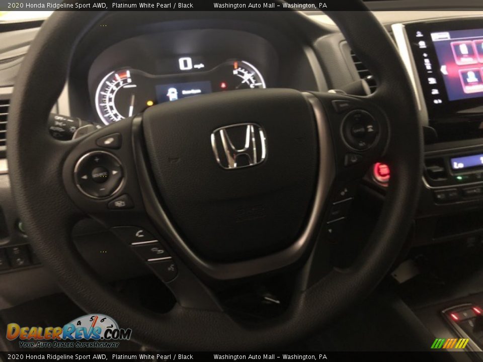 2020 Honda Ridgeline Sport AWD Platinum White Pearl / Black Photo #12