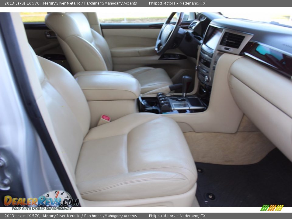 2013 Lexus LX 570 Merury Silver Metallic / Parchment/Mahogany Accents Photo #30