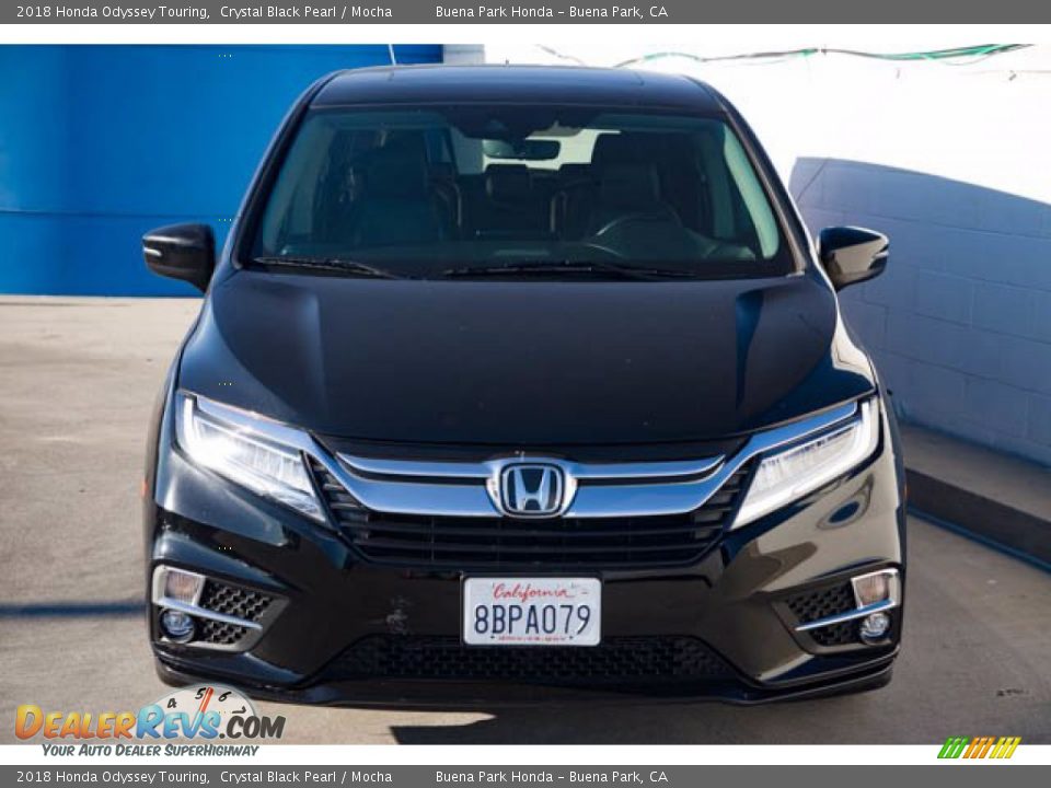 2018 Honda Odyssey Touring Crystal Black Pearl / Mocha Photo #7