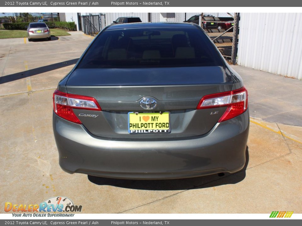 2012 Toyota Camry LE Cypress Green Pearl / Ash Photo #7