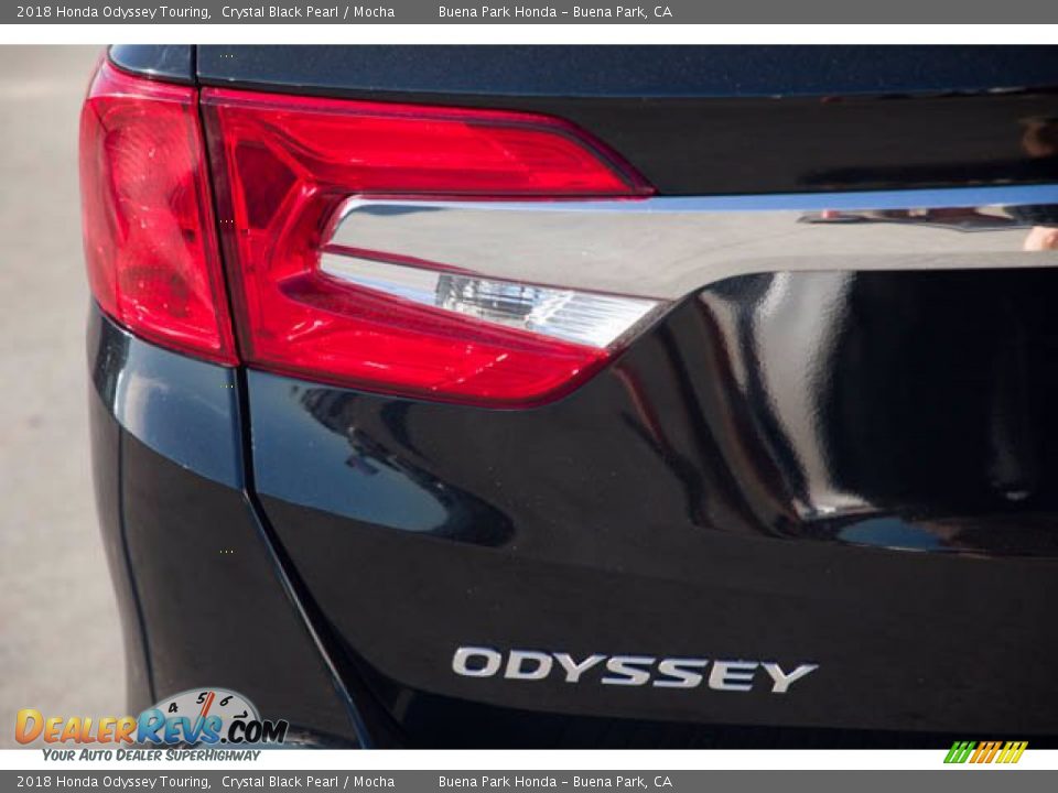 2018 Honda Odyssey Touring Crystal Black Pearl / Mocha Photo #10