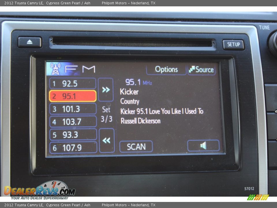 2012 Toyota Camry LE Cypress Green Pearl / Ash Photo #15