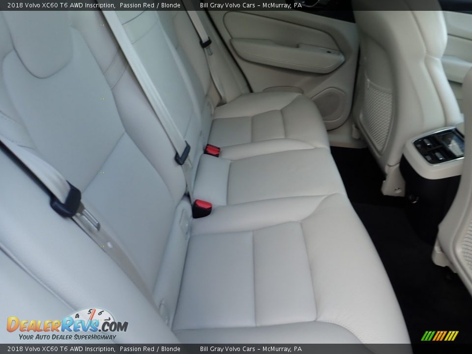 Rear Seat of 2018 Volvo XC60 T6 AWD Inscription Photo #14