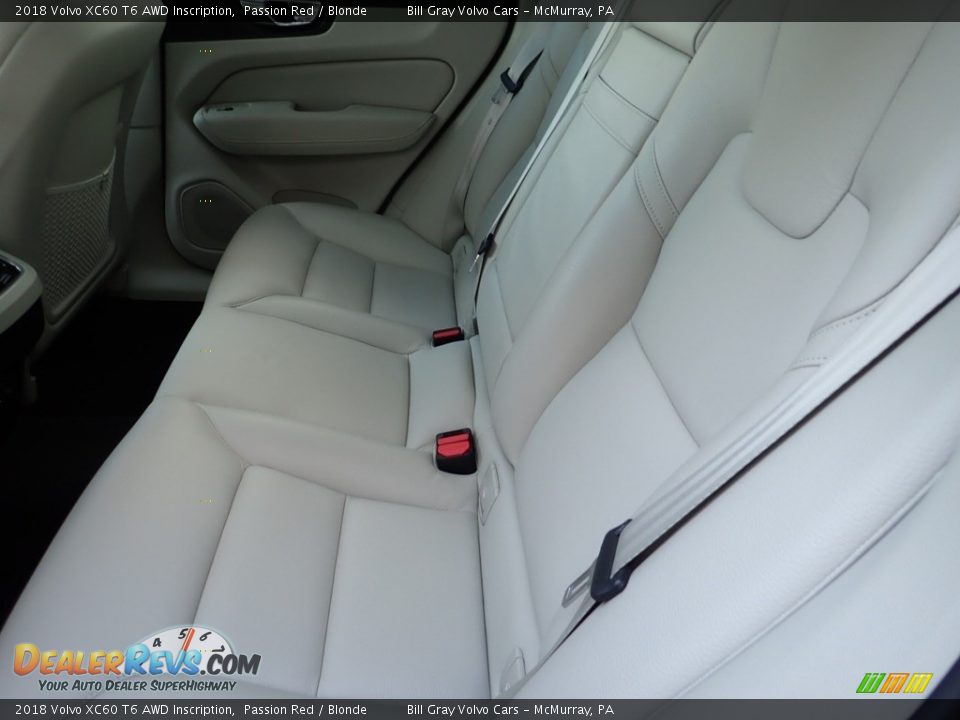 Rear Seat of 2018 Volvo XC60 T6 AWD Inscription Photo #16