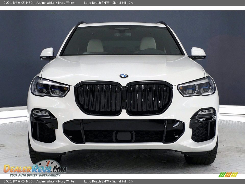 2021 BMW X5 M50i Alpine White / Ivory White Photo #2