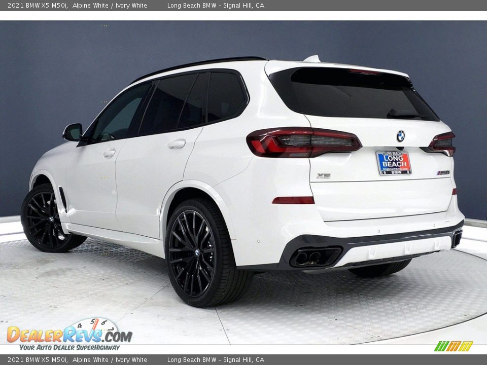 2021 BMW X5 M50i Alpine White / Ivory White Photo #3