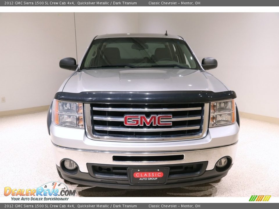 2012 GMC Sierra 1500 SL Crew Cab 4x4 Quicksilver Metallic / Dark Titanium Photo #2