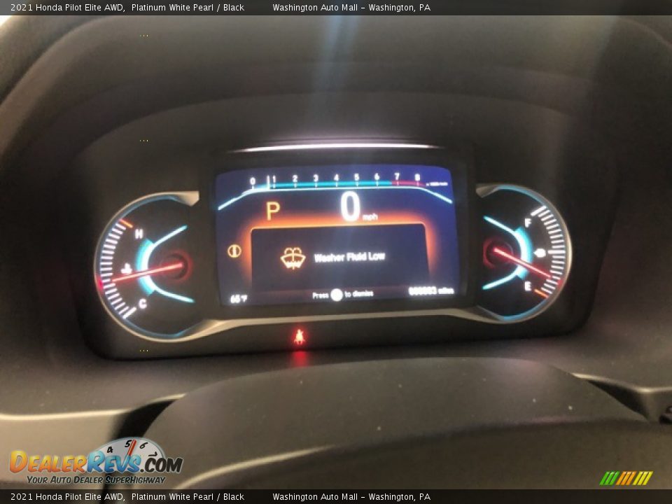 2021 Honda Pilot Elite AWD Platinum White Pearl / Black Photo #11