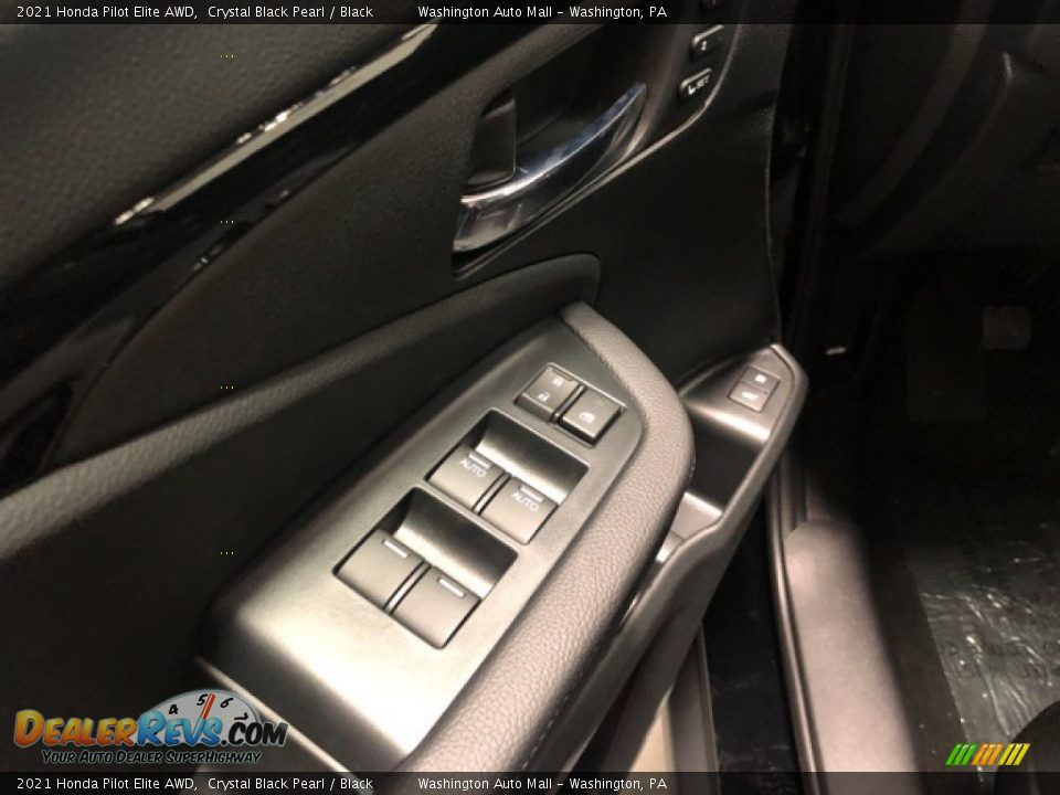 2021 Honda Pilot Elite AWD Crystal Black Pearl / Black Photo #7