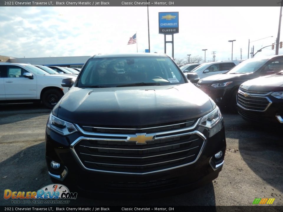 2021 Chevrolet Traverse LT Black Cherry Metallic / Jet Black Photo #2