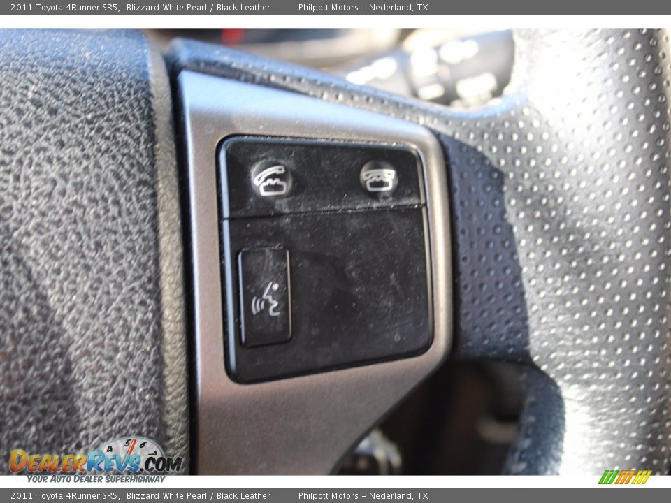 2011 Toyota 4Runner SR5 Blizzard White Pearl / Black Leather Photo #12