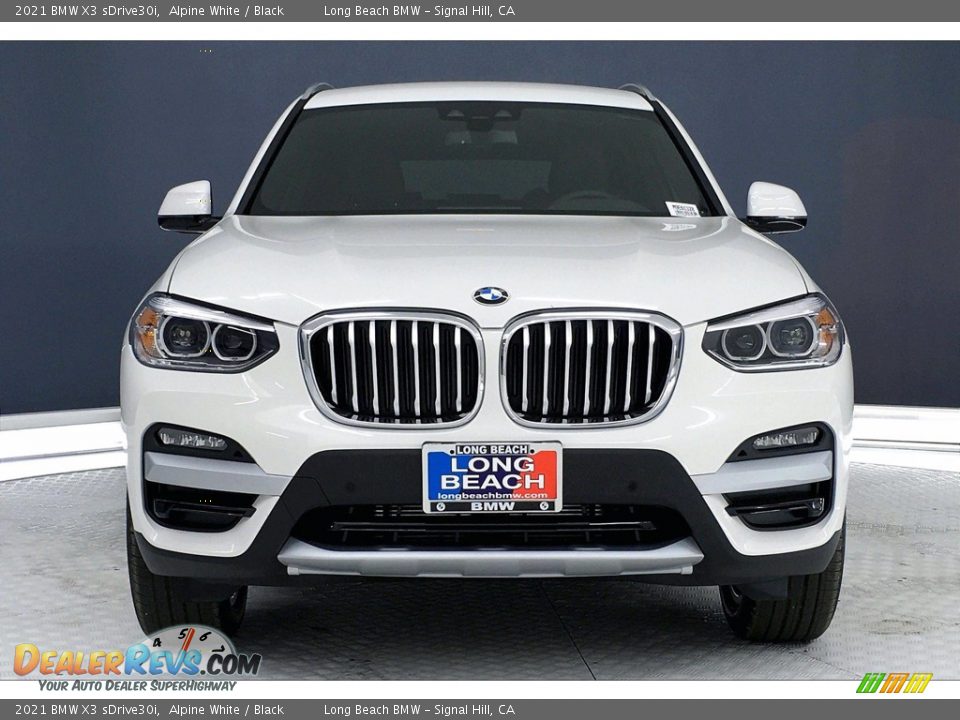 2021 BMW X3 sDrive30i Alpine White / Black Photo #2