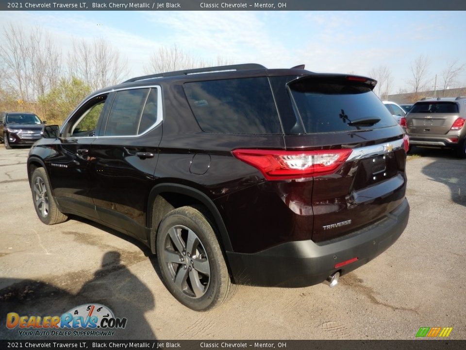 2021 Chevrolet Traverse LT Black Cherry Metallic / Jet Black Photo #5