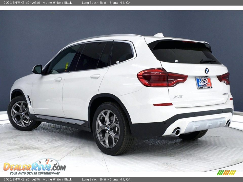 2021 BMW X3 sDrive30i Alpine White / Black Photo #3