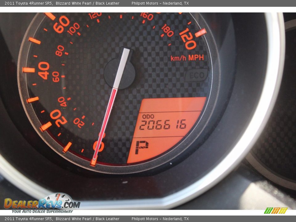 2011 Toyota 4Runner SR5 Blizzard White Pearl / Black Leather Photo #14