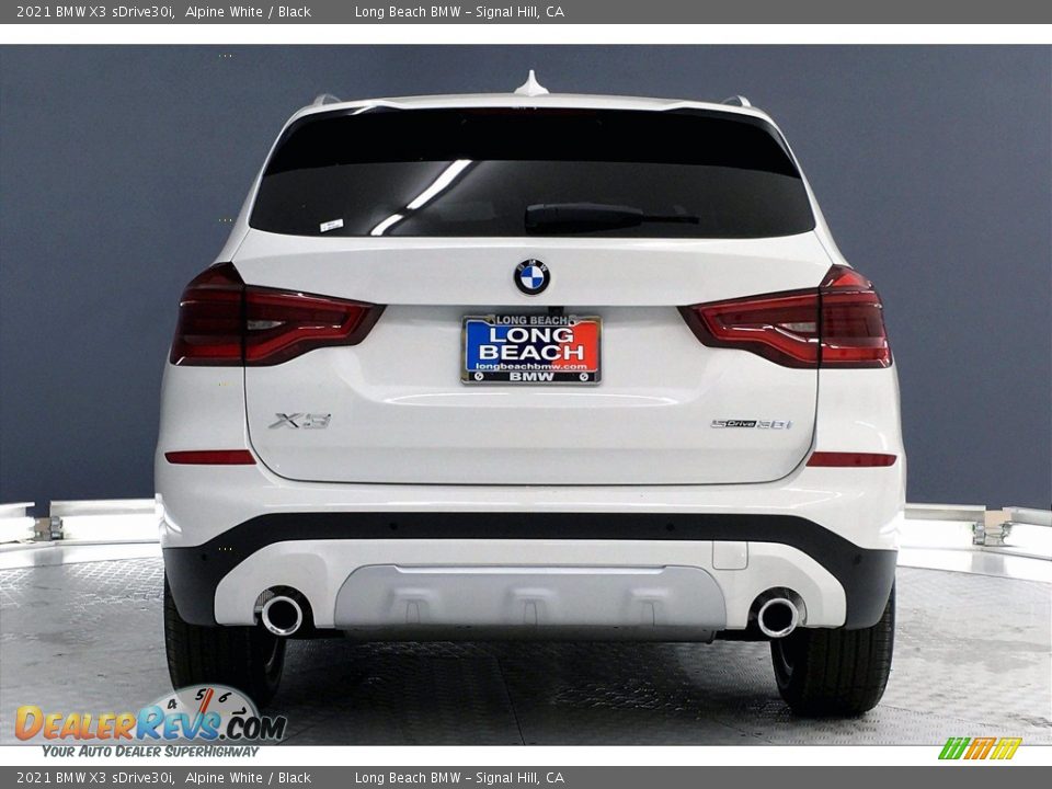 2021 BMW X3 sDrive30i Alpine White / Black Photo #4