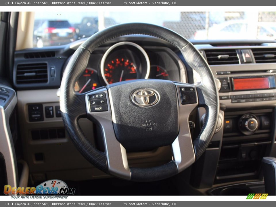 2011 Toyota 4Runner SR5 Blizzard White Pearl / Black Leather Photo #20