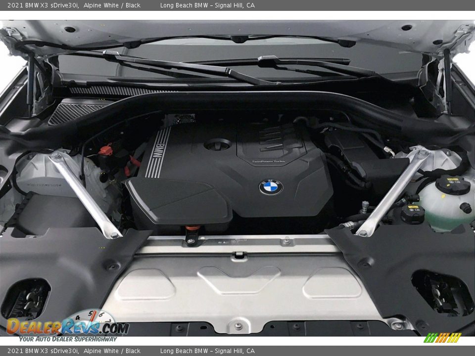 2021 BMW X3 sDrive30i Alpine White / Black Photo #10